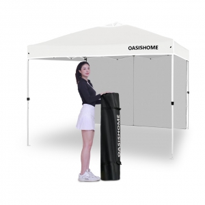 10’x10‘ pop up canop tent with 1 sidewall