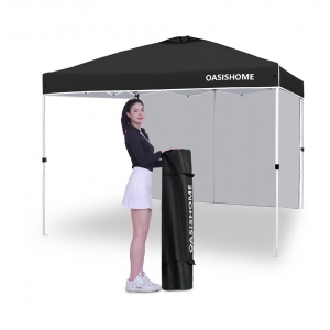 10’x10‘ pop up canop tent with 1 sidewall