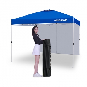 10’x10‘ pop up canop tent with 1 sidewall
